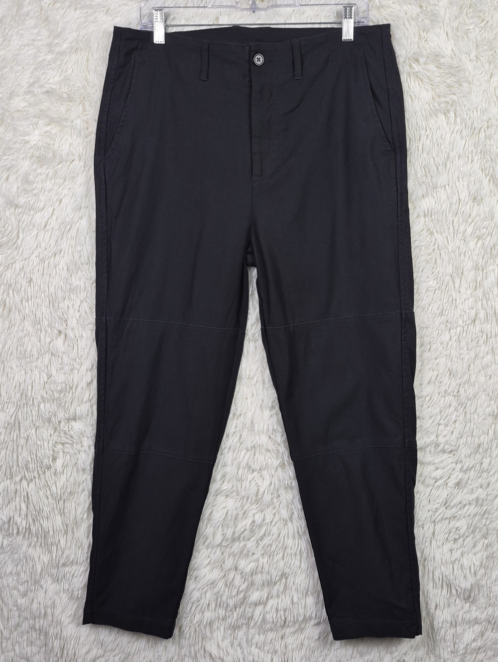 Baldwin Rhys Black Chino Pants Mens Sz 32x26 Casual Workwear Streetwear Crop‎